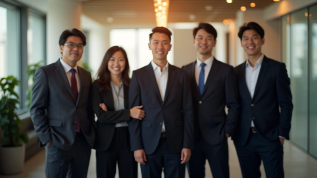 Team of productivity trainers and consultants in professional setting