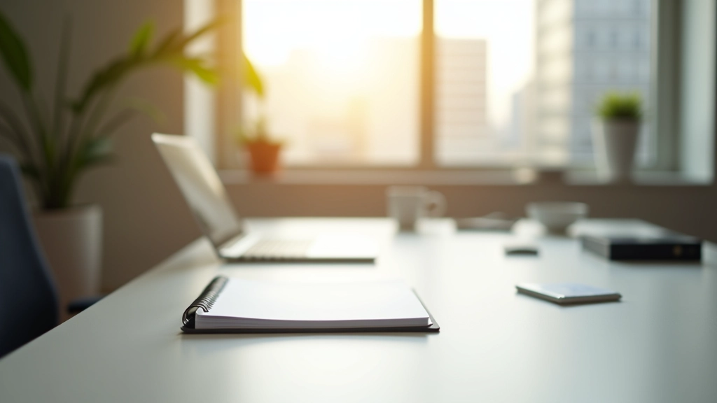 Professional workspace with organized desk and time management tools