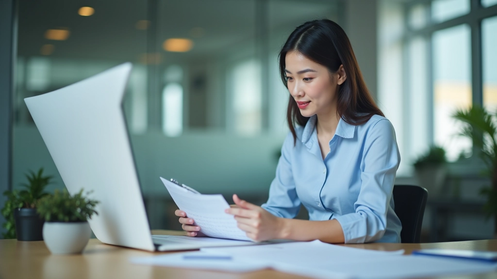 Close-up of business person reviewing schedule and priorities